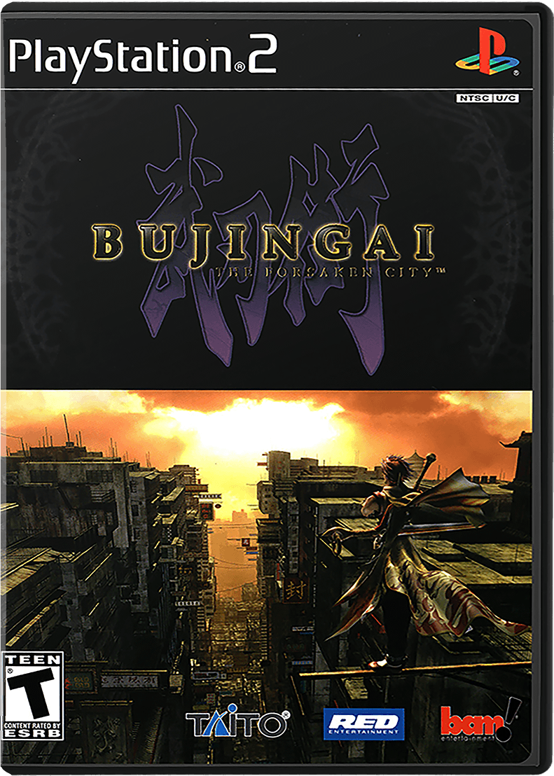 Bujingai The Forsaken City box art for Playstation 2